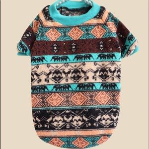 Pet sweater with elephant print size XL